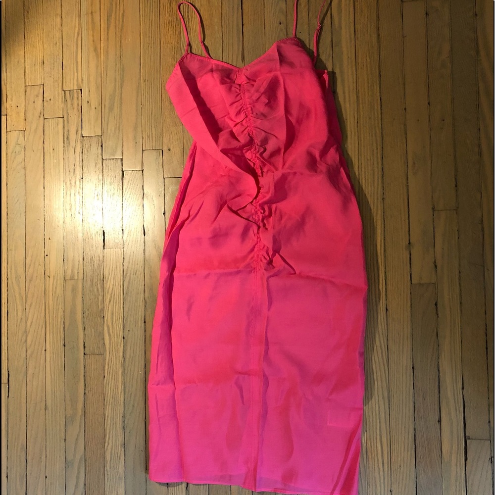 Summer dress in bubblegum pink
